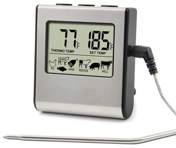 Kitchen thermometer not accurate enough for sous vide cooking and with too thick thermal probe